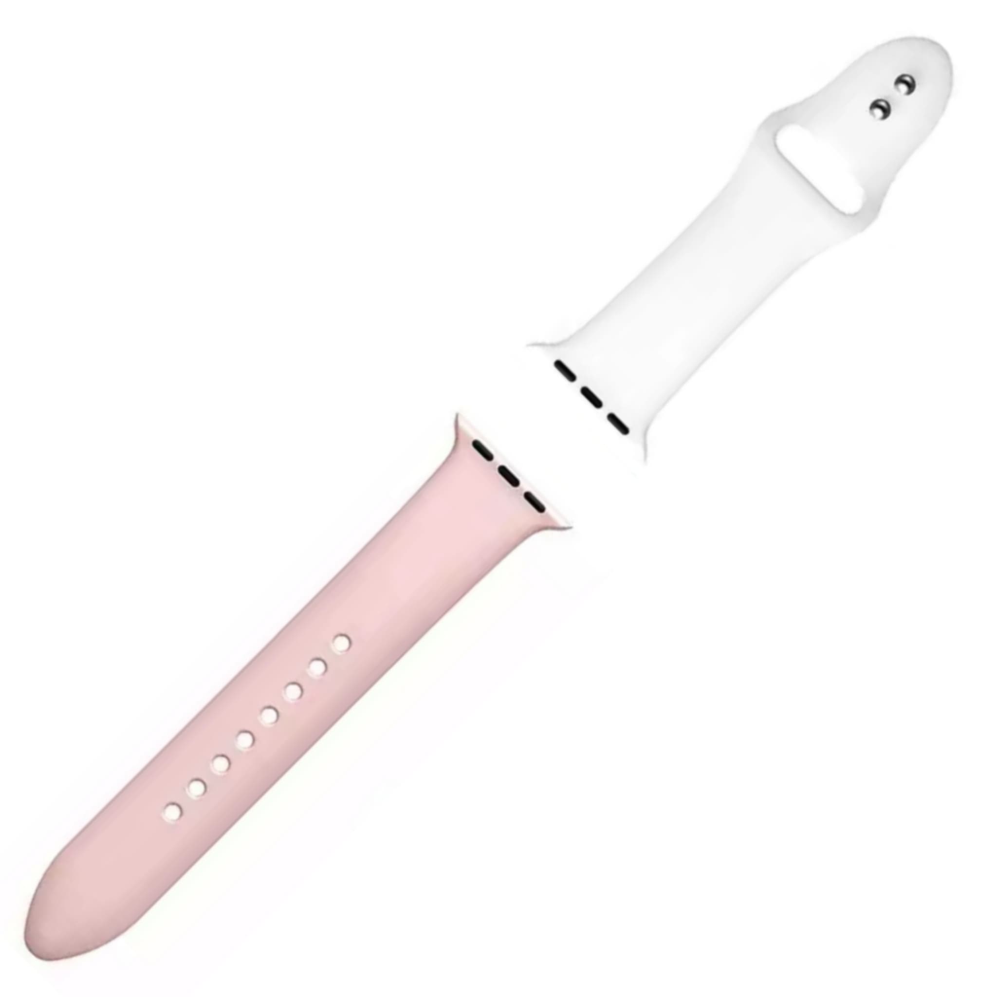 Silicone Band mix colors Pink&White- باند سيليكون مكس الوان وردي مع أبيض